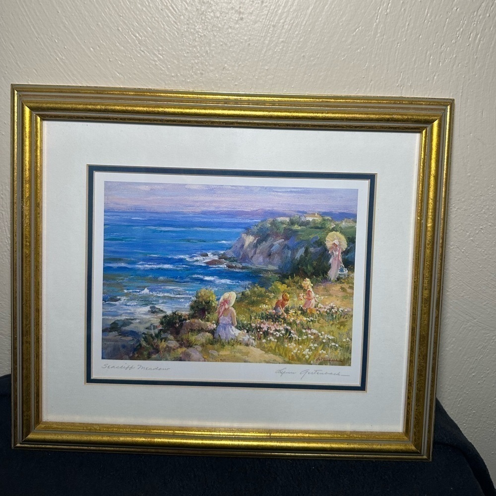 Lynn Gertenbach Seacliff Meadow Signed Framed 12x10